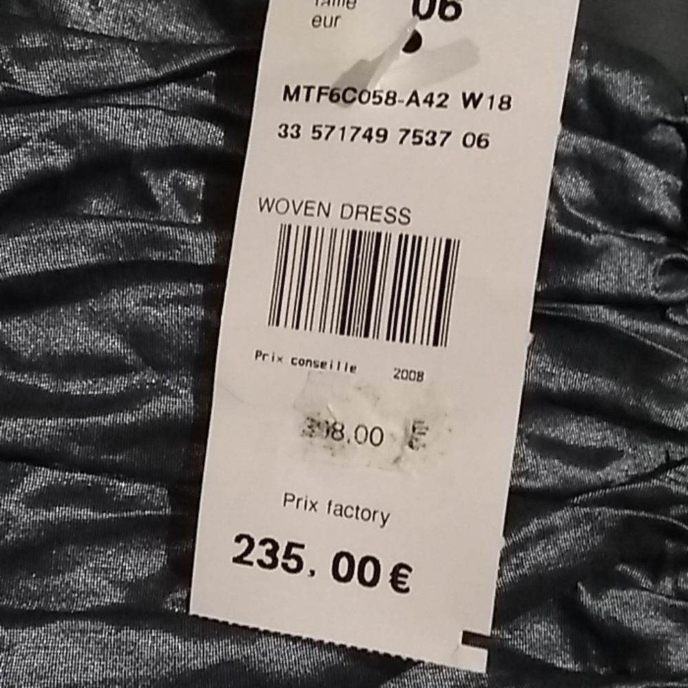 BCBG Maxazria Satin Look Woven Dress Size 10 NWT - Picture 5 of 6